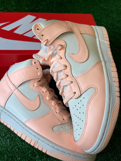 Nike Dunk High (W)  "Sail Crimson Tint"