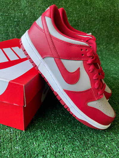 Nike Dunk Low "Medium Grey Varsity Red"